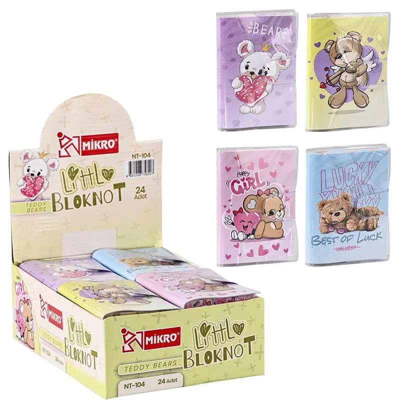 Mikro NT-104-24 Cute Bears Not Defteri