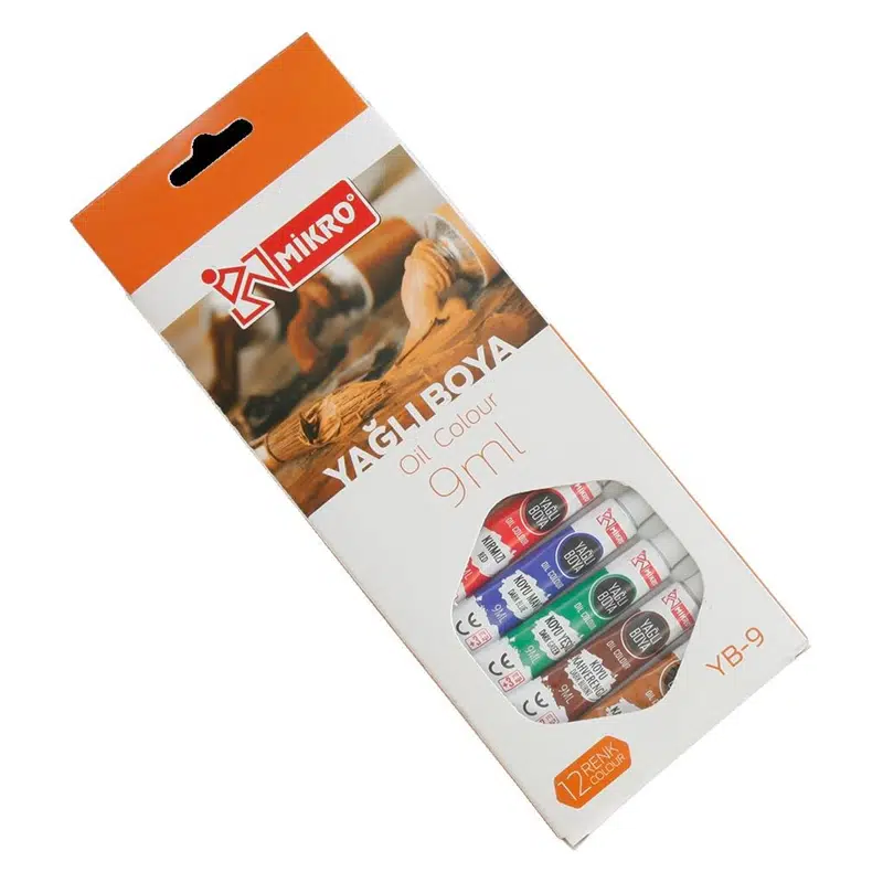 MİKRO YB-9 YAĞLI BOYA 12 Lİ 9ML