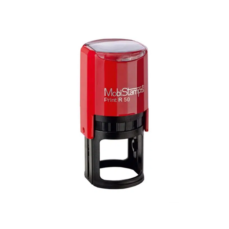 Mobistamps R-50 Otomatik Kaşe 50mm Mavi Keçeli