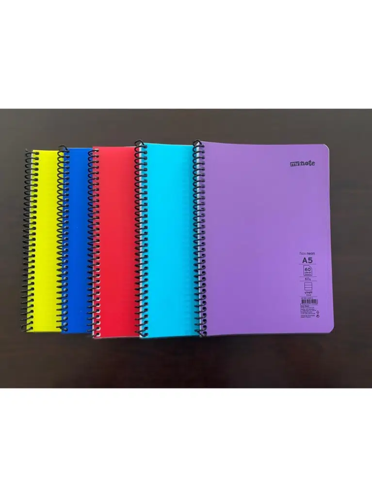 Mynote Flex Neo Defter A5 60yp Kareli (PP Spiralli)