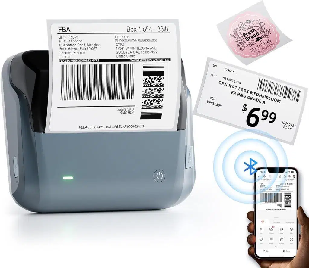 NiiMbot B4 Etiket Makinesi, Uzay Mavisi, Bluetooth Kablosuz Taşınabilir (Space Blue) - USB Şarjlı