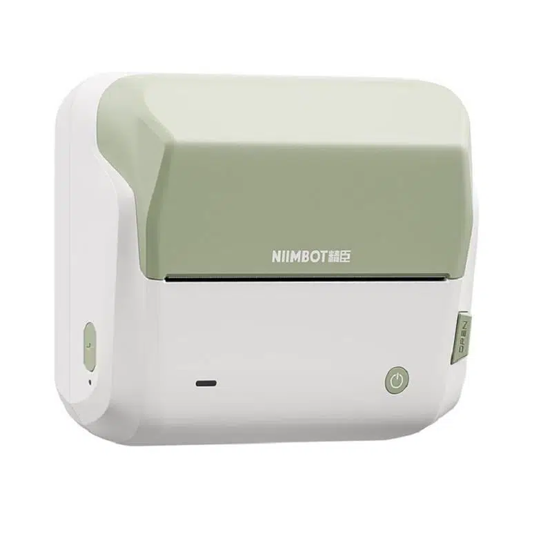 NiiMbot B4 Etiket Makinesi, Yeşil, Bluetooth Kablosuz Taşınabilir (Green) - USB Şarjlı