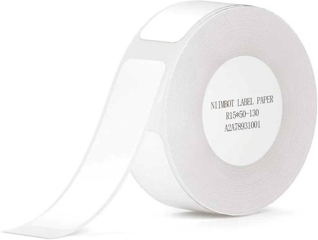 NiiMbot D11 Çok Amaçlı Etiket 15x50mm Beyaz (125 adet) Yırtılmaz, Sudan Ve Yağdan Etkilenmez