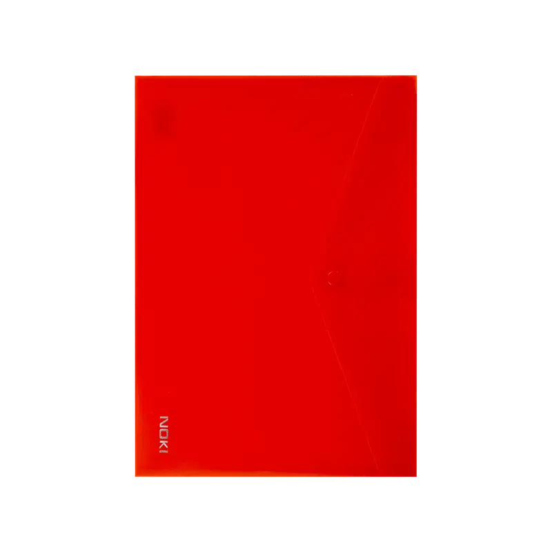 Noki 3101 Çıtçıtlı Evrak Zarfı Kırmızı A4