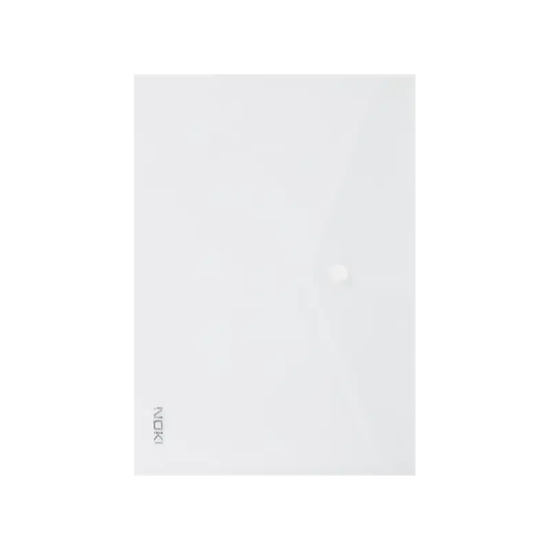 Noki 3101 Çıtçıtlı Evrak Zarfı Şeffaf A4