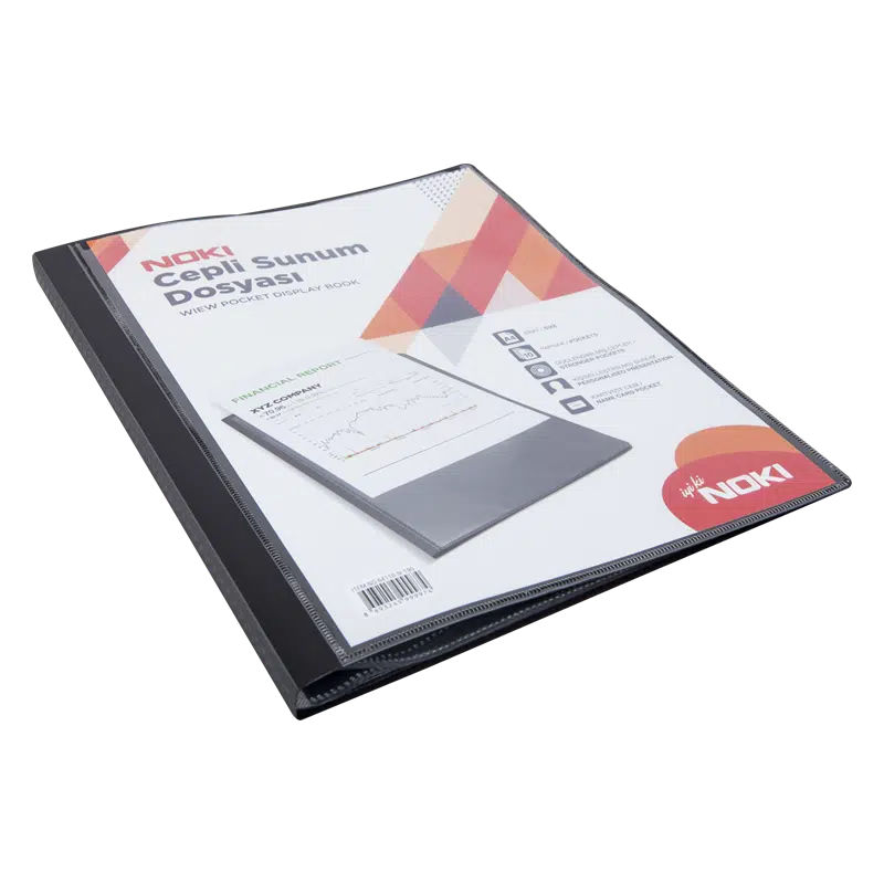 Noki A4 Cepli Sunum dosyası 10yp Siyah