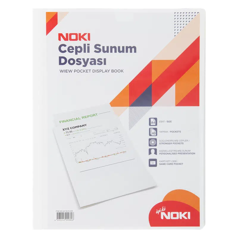 Noki A4 Cepli Sunum Dosyası 40yp Beyaz