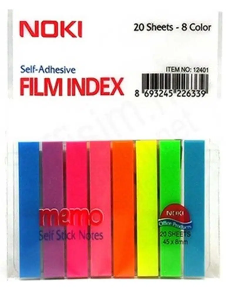 Noki Memo 8 Renk Film İndex