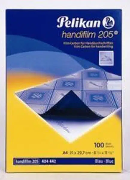 Pelikan 205 Handfilm Mavi Plastik Karbon 100'Lü