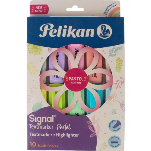 Pelikan Pastel Fosforlu Kalem 10 Renk