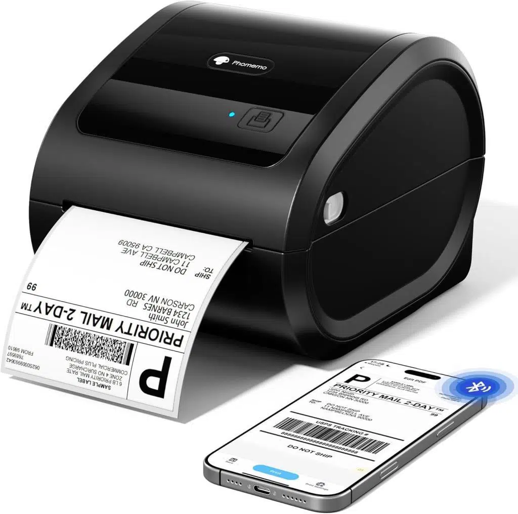 Phomemo D520-BT Termal Barkod Yazıcı SİYAH Bluetooth+USB