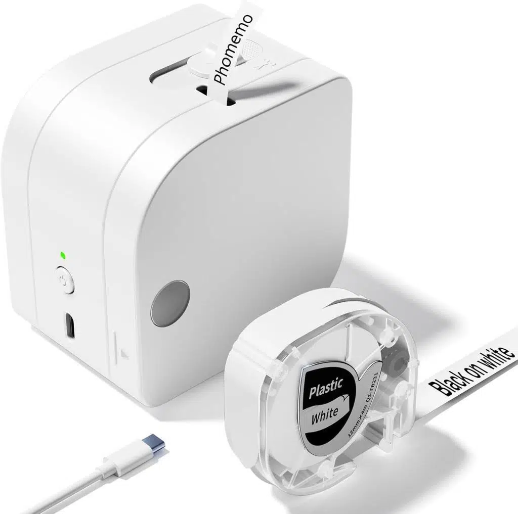 Phomemo P12 Pro Bluetooth Etiket Yazıcısı Beyaz - USB Şarjlı