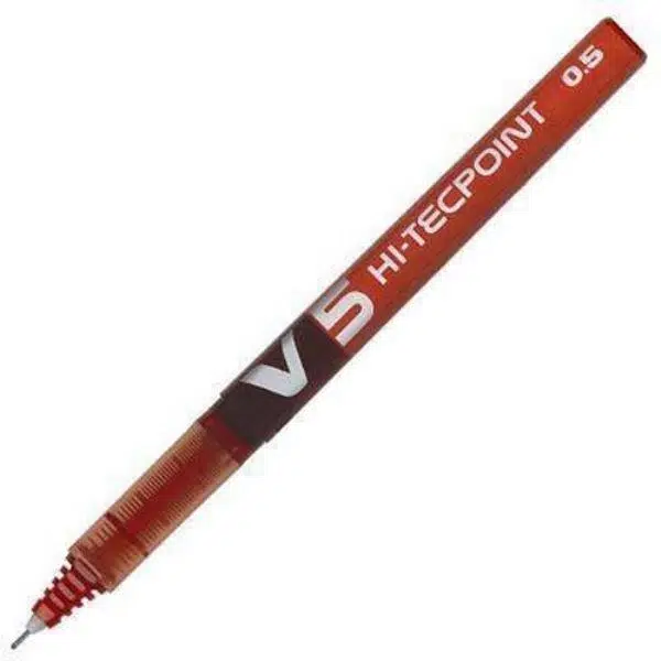 Pilot V5 Hi-Techpoint Kalem Kırmızı