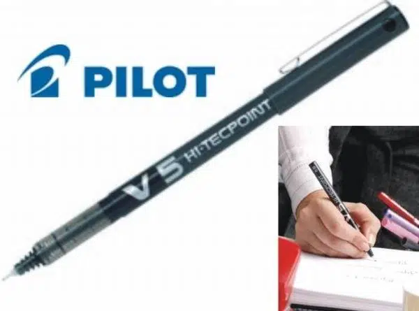 Pilot V5 Hi-Techpoint Kalem Siyah