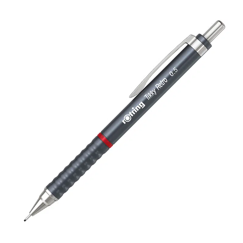 Rotring Tikky Retro Versatil 0,5mm Metalik Gri