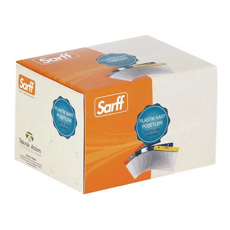 Sarff 10x14,5cm Dikey Kart Poşeti Şeffaf 100'lü