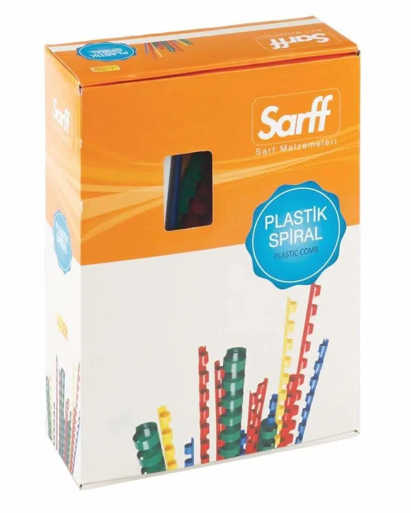 Sarff 16mm 90-120syf Plastik Spiral 100'lü Kırmızı