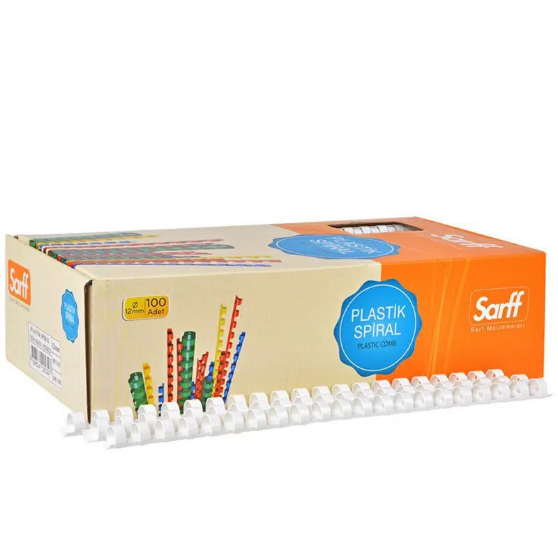Sarff 20mm 160-200syf Plastik Spiral 100'lü Beyaz