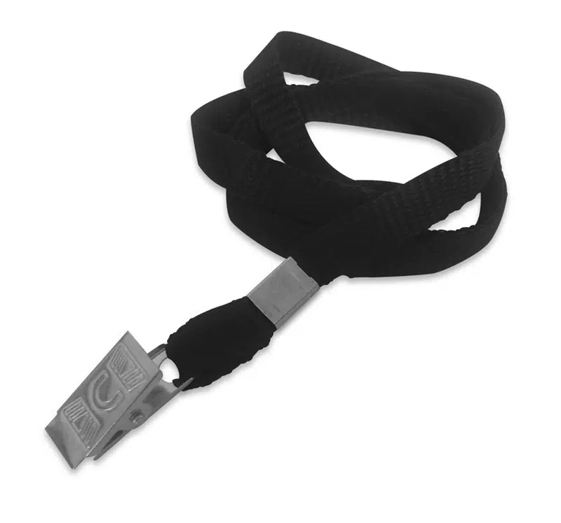 Sarff Metal Klipsli Kart Askı İpi 50'li Siyah (Eko)