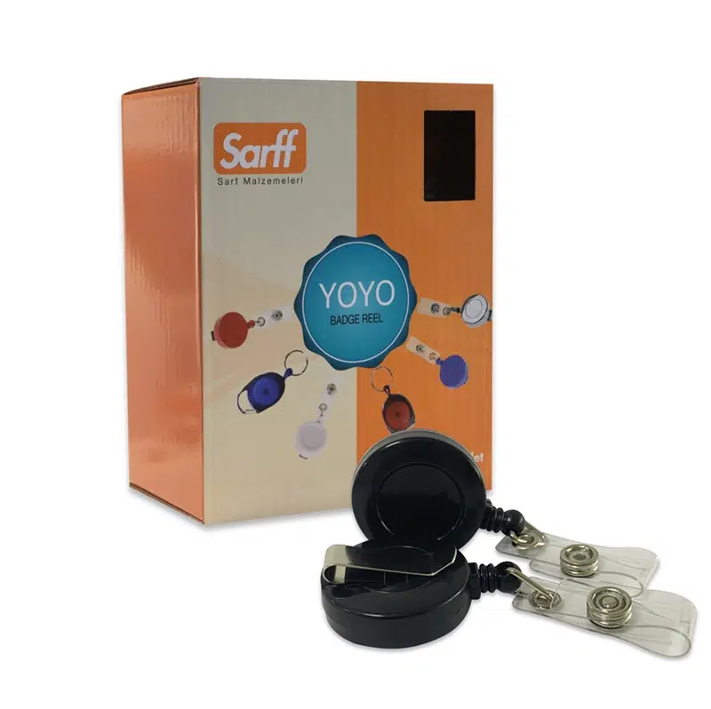 Sarff Yuvarlak Kancalı Eko Yoyo 25'li Siyah