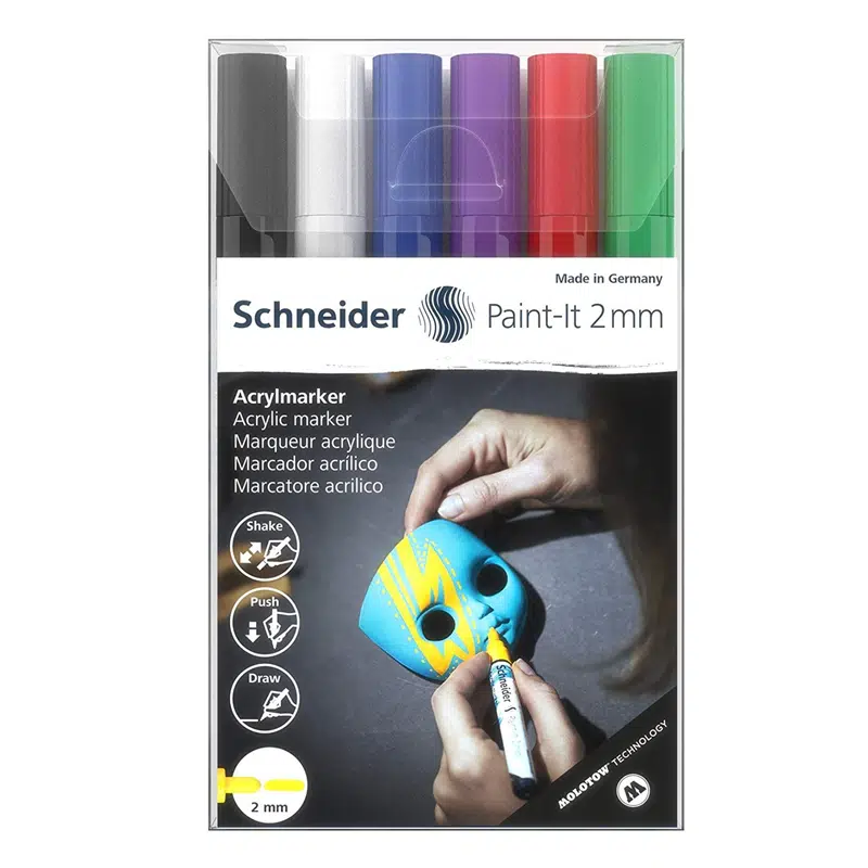 Schneider 310 Akrilik Marker 6'lı Set 2mm (120195)
