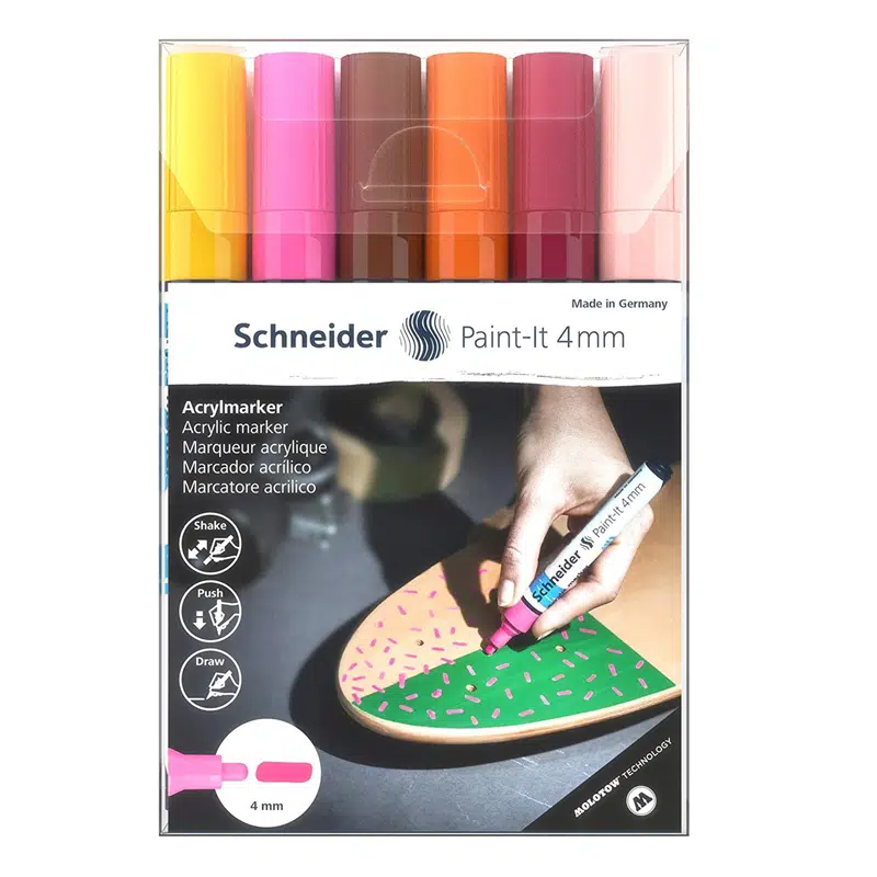 Schneider 320 Akrilik Marker 6'lı Set 4mm (120297)