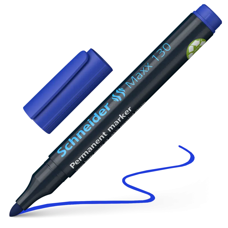 Schneider Maxx 130 Yuvarlak Uç Permanent Markör Mavi (1-3mm)