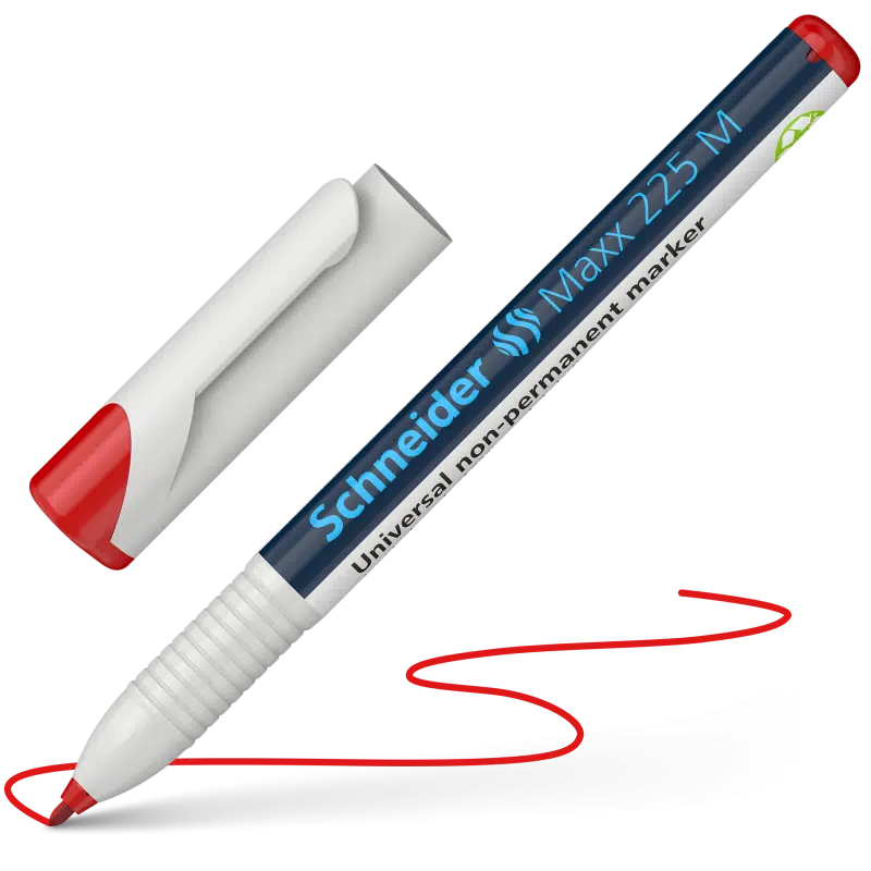 Schneider Maxx 225 (M) Silinebilir Asetat Kalemi Kırmızı 1,0mm
