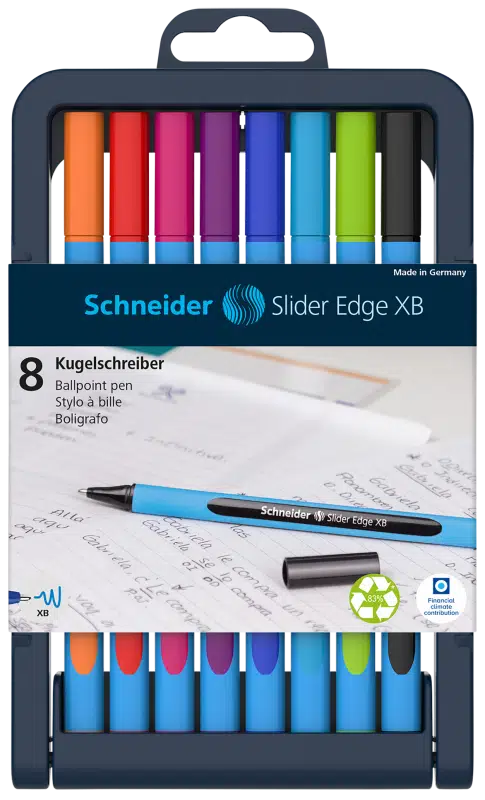 Schneider Slider Edge Tükenmez Kalem XB 8'li Set