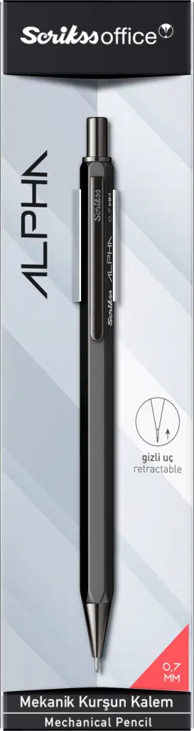 Scrikss Alpha Versatil Kalem 0.7mm Siyah