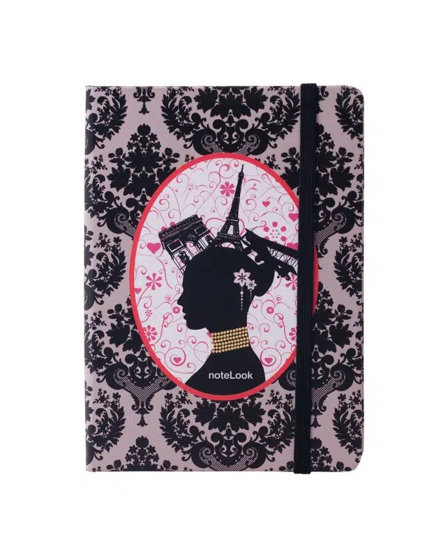 Scrikss Paris Siyah Kadife A5 Defter Çizgili