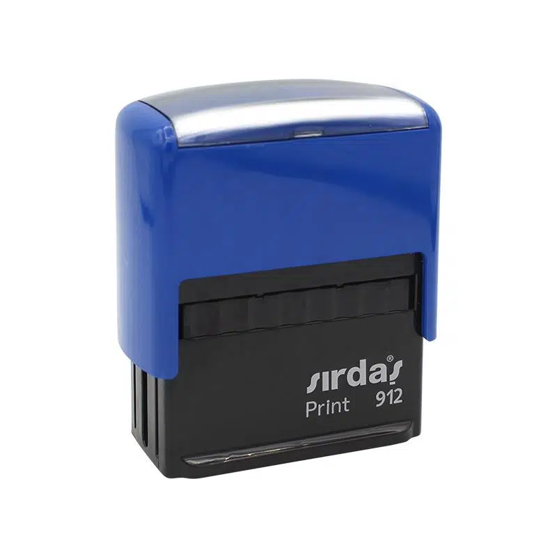 Sırdaş 912 Otomatik Kaşe 19x51mm Mavi Keçeli