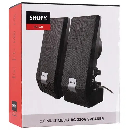 Snopy (SN-611) 2.0 AC 220V Speaker Hoparlör