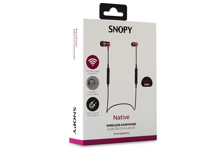 Snopy (SN-BT175) Mobil Telefon Uyumlu Manyetik Kontrollü Bluetooth Kulaklık