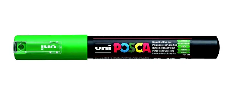 Uni PC-1M Posca 0.7 Su Bazlı Poster Markörü Yeşil N