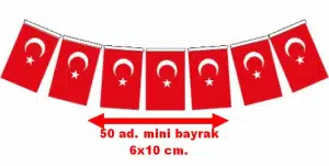 Vatan 805 İpli Minik Türk Bayrak 50'li