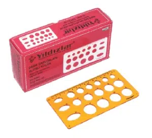 Yıldızlar 025 Daire Şablon Elipsli Küçük